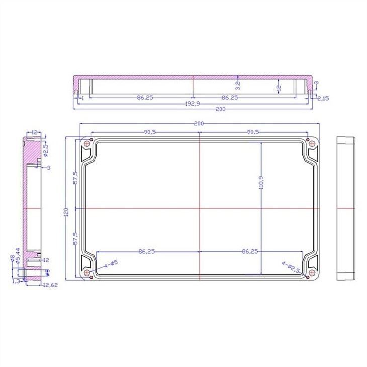 IP65 Transparent Cover Plastic Enclosure Box