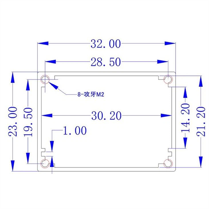 PCB Junction Box Metal Aluminum Enclosure